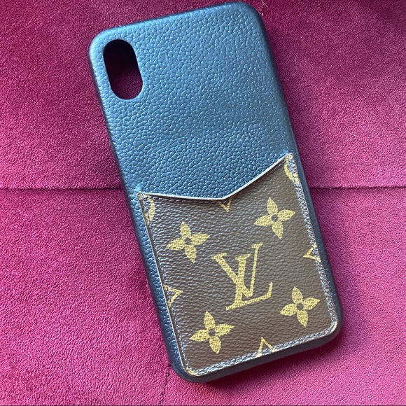 SOLD Louis Vuitton Apple Xs Max iPhone Card Holder Phone Case LV - Picture 2 of 7